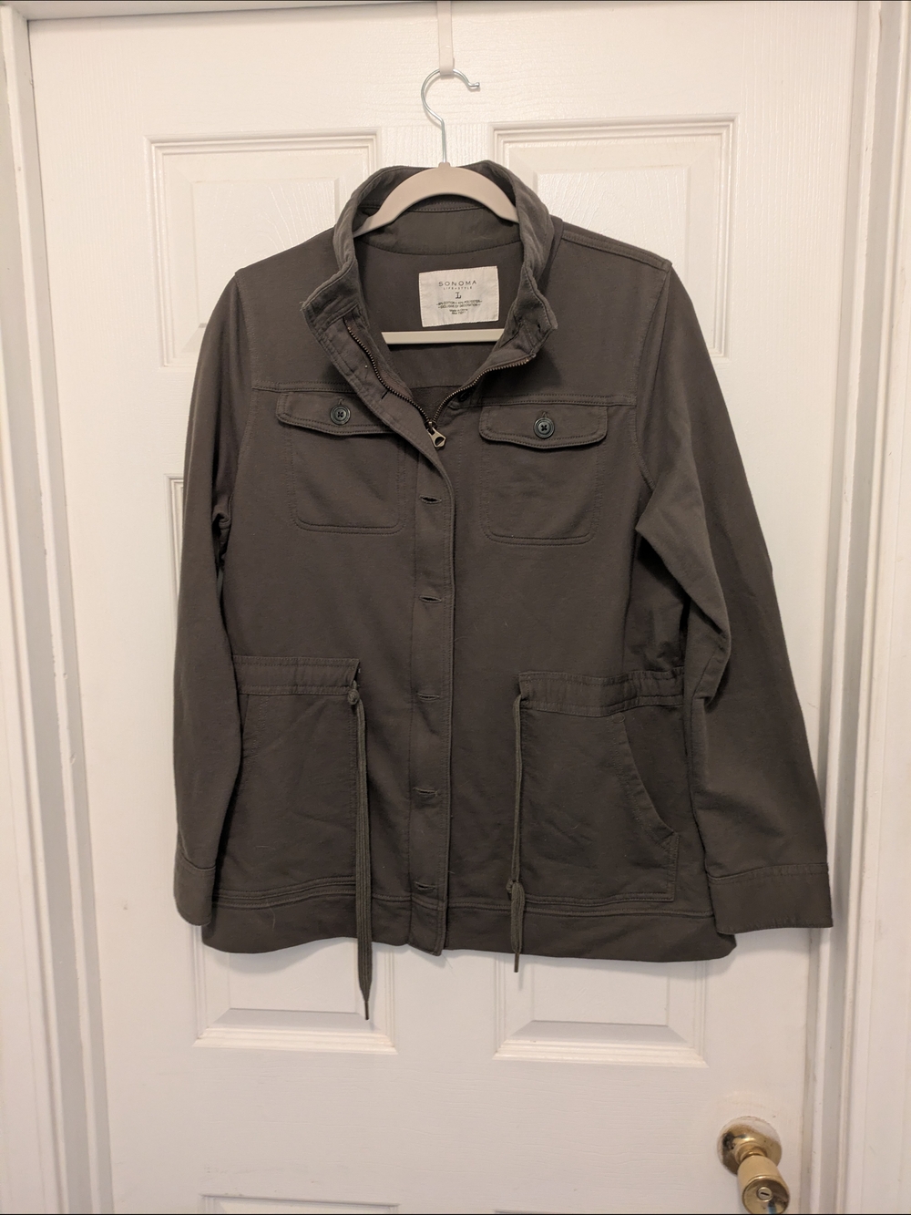 Sonoma Olive Green Utility Jacket for Women